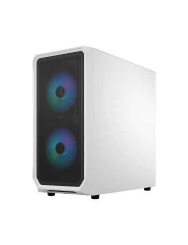 Fractal Design Focus 2 Side window RGB White TG Clear Tint Midi Tower Power supply included No