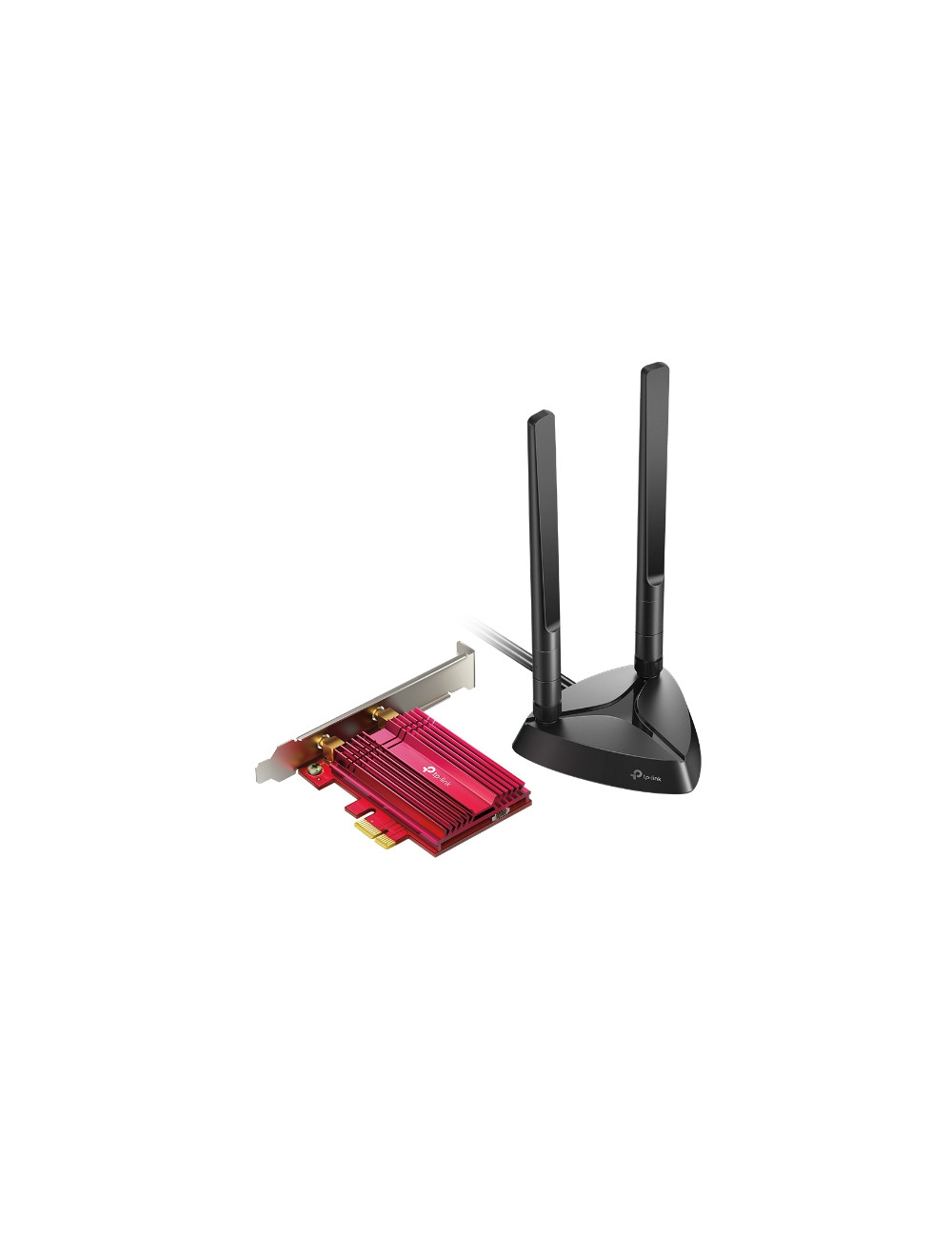 TP-LINK AX3000 Wi-Fi 6 Bluetooth 5.0 PCIe Adapter TX3000E 2.4GHz/5GHz Antenna type 2xHigh-Gain External Antennas 574+2402 Mbit/s