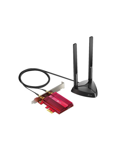 TP-LINK AX3000 Wi-Fi 6 Bluetooth 5.0 PCIe Adapter TX3000E 2.4GHz/5GHz Antenna type 2xHigh-Gain External Antennas 574+2402 Mbit/s