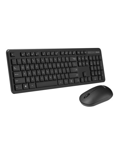 Asus Keyboard and Mouse Set CW100 Keyboard and Mouse Set Wireless Mouse included Batteries included UI Black