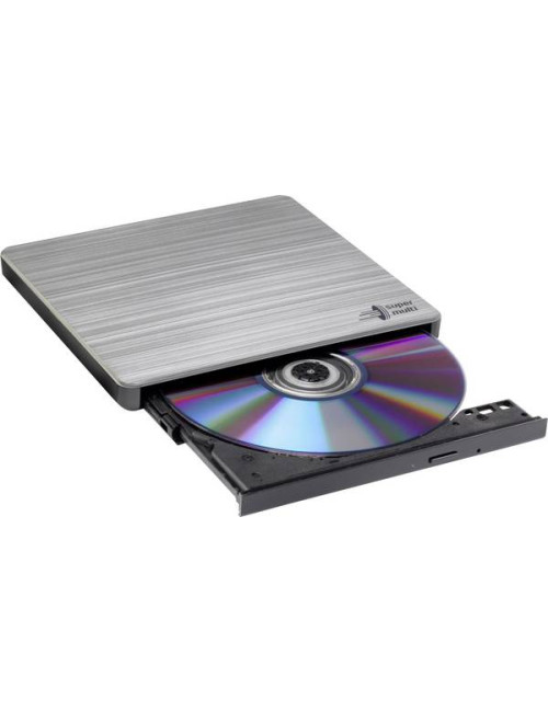 H.L Data Storage Ultra Slim Portable DVD-Writer GP60NS60 Interface USB 2.0 DVD R/RW CD read speed 24 x CD write speed 24 x Silve
