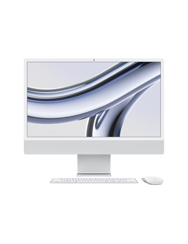 Apple iMac 24 4.5K Retina, Apple M3 8C CPU, 10C GPU/8GB/256GB SSD/Silver/SWE Apple