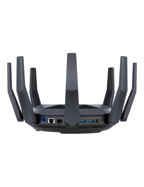 Asus AX6000 Dual Band Router RT-AX89X 802.11ax 4804+1300 Mbit/s 10/100/1000 Mbit/s Ethernet LAN (RJ-45) ports 8 Mesh Support Yes