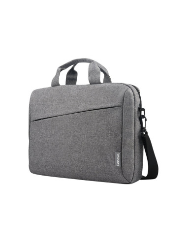 Lenovo Essential 15.6-inch Laptop Casual Toploader T210 Grey Messenger-Briefcase Grey Shoulder strap