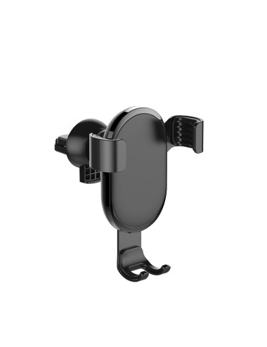 ColorWay Metallic Gravity Holder For Smartphone Clamp Black 6.5 " Fixation of the smartphone in one motion. Compact design, does