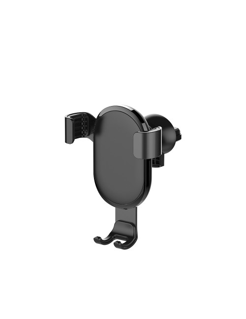 ColorWay Metallic Gravity Holder For Smartphone Clamp Black 6.5 " Fixation of the smartphone in one motion. Compact design, does