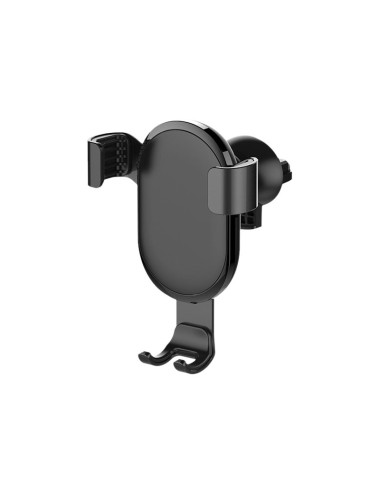 ColorWay Metallic Gravity Holder For Smartphone Clamp Black 6.5 " Fixation of the smartphone in one motion. Compact design, does