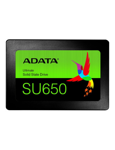 ADATA Ultimate SU650 3D NAND SSD 960 GB SSD form factor 2.5 SSD interface SATA Write speed 450 MB/s Read speed 520 MB/s