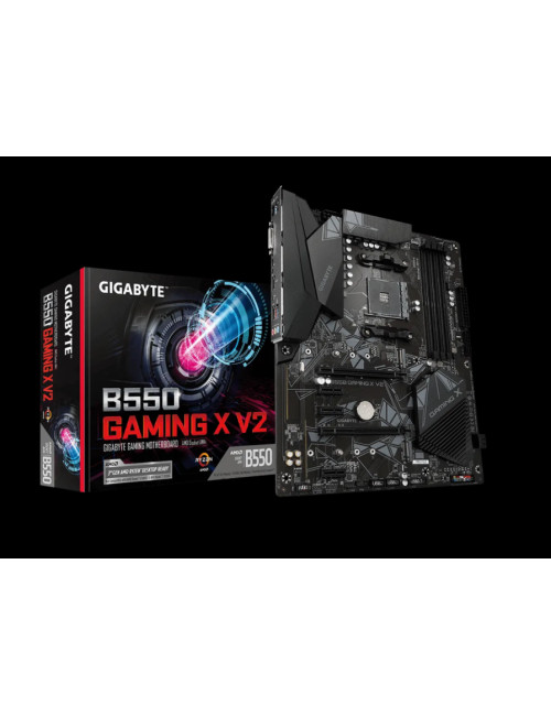 Gigabyte B550 GAMING X V2 Processor family AMD Processor socket AM4 DDR4 DIMM Memory slots 4 Chipset AMD B ATX