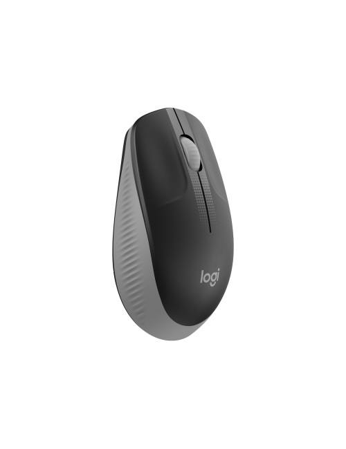 Logitech Full size Mouse M190 Wireless Mid Grey USB