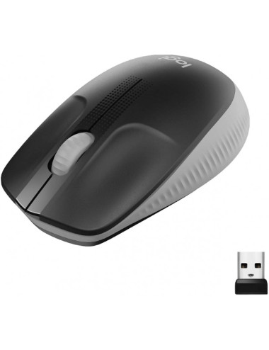 Logitech Full size Mouse M190 Wireless Mid Grey USB