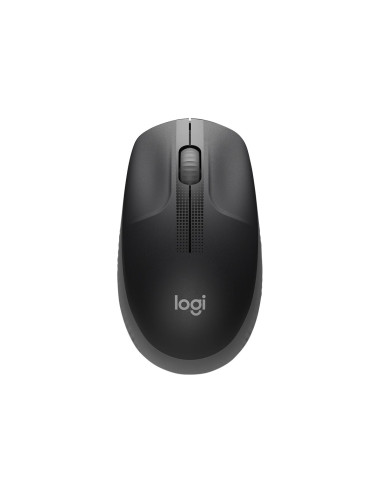 Logitech Full size Mouse M190 Wireless Mid Grey USB