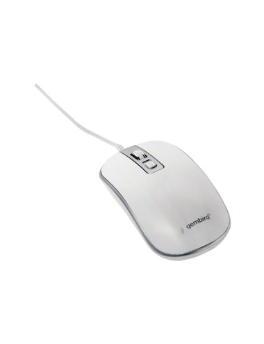 Gembird Optical USB mouse MUS-4B-06-WS Optical mouse White/Silver