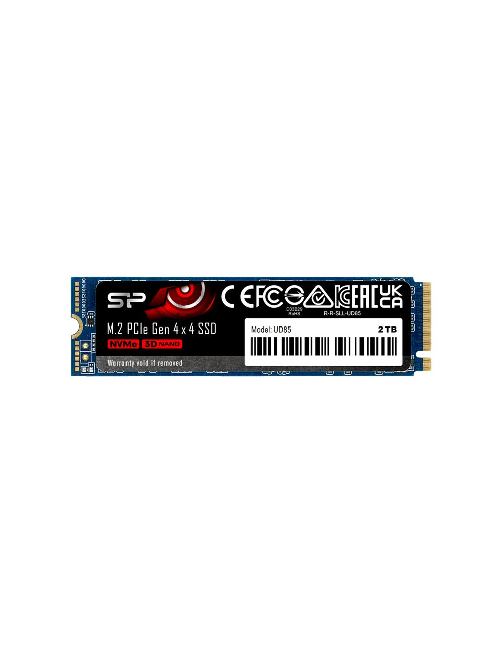 Silicon Power SSD UD85 1000 GB SSD form factor M.2 2280 SSD interface PCIe Gen4x4 Write speed 2800 MB/s Read speed 3600 MB/s