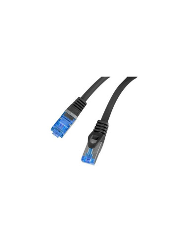 Lanberg Patch Cord cat. 6 FTP PCF6A-10CC-0025-BK S/FTP Black 0.25 m S/FTP shielding type Aluminium braid on wire and each pair f