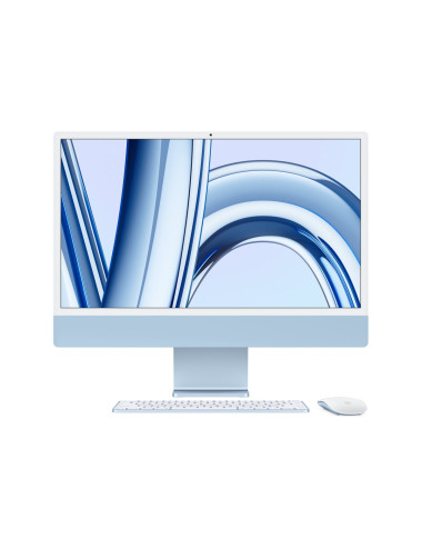 Apple iMac 24 4.5K Retina, Apple M3 8C CPU, 10C GPU/8GB/256GB SSD/Blue/INT Apple