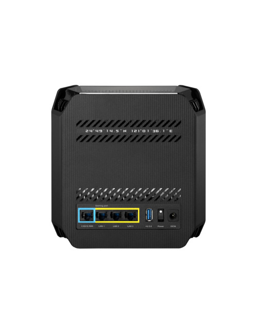 Asus Wifi 6 802.11ax Tri-band Gigabit Gaming Mesh Router GT6 ROG Rapture (1-Pack) 802.11ax 574+4804+4804 Mbit/s 10/100/1000 Mbit