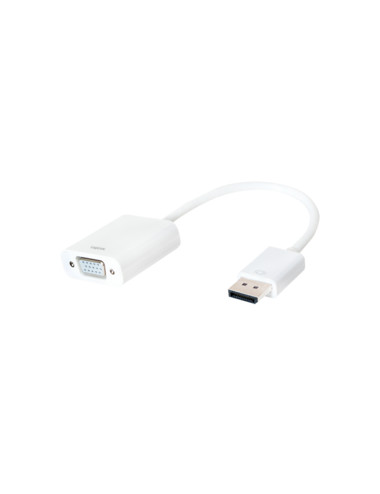Logilink Logilink CV0059B, Display Port 1.2 to VGA Active Adapter with 15cm cable : White