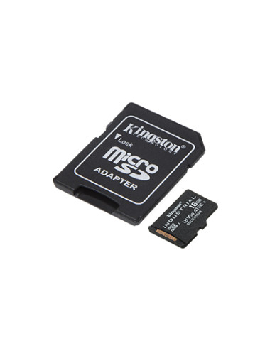 Kingston UHS-I 16 GB microSDHC/SDXC Industrial Card Flash memory class Class 10, UHS-I, U3, V30, A1 SD Adapter