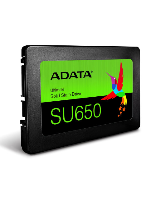 ADATA Ultimate SU650 512 GB SSD form factor 2.5" SSD interface SATA 6Gb/s Write speed 450 MB/s Read speed 520 MB/s