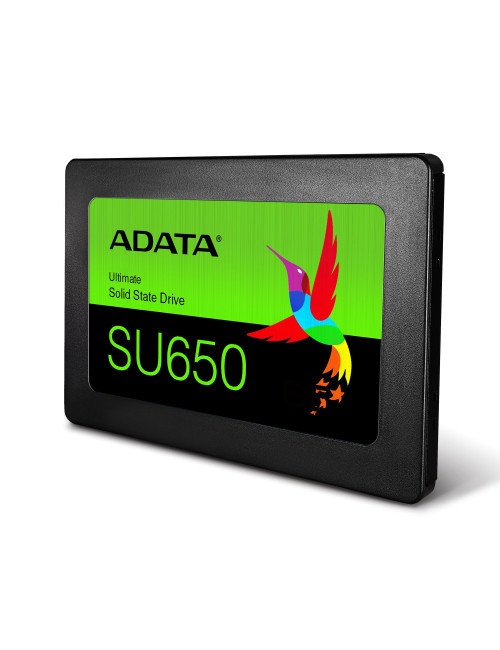 ADATA Ultimate SU650 512 GB SSD form factor 2.5" SSD interface SATA 6Gb/s Write speed 450 MB/s Read speed 520 MB/s