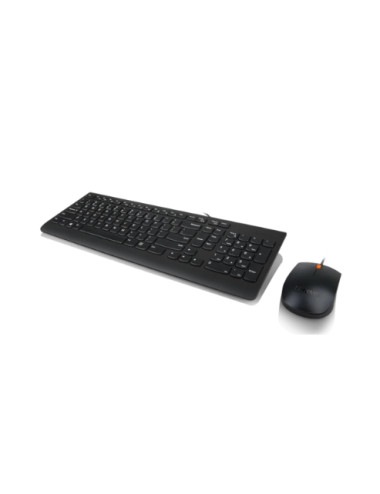 Lenovo USB Combo Keyboard & Mouse 300 Keyboard and Mouse Combo A keyboard & mouse combo that features a modern, space-saving des