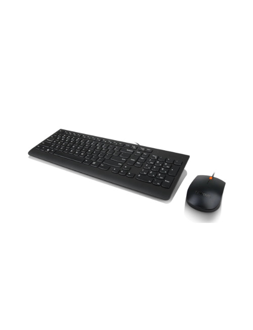 Lenovo USB Combo Keyboard & Mouse 300 Keyboard and Mouse Combo A keyboard & mouse combo that features a modern, space-saving des