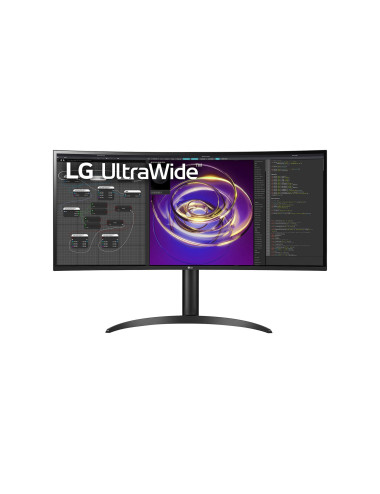 LG Curved Monitor 34WP85CP-B 34 " IPS QHD 21:9 5 ms 300 cd/m Black HDMI ports quantity 2 60 Hz