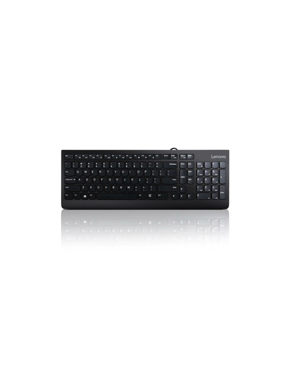 Lenovo USB Keyboard 300 Standard Wired Complete ergonomic design. Spill resistant keys with board drain. Concaved key caps fitte