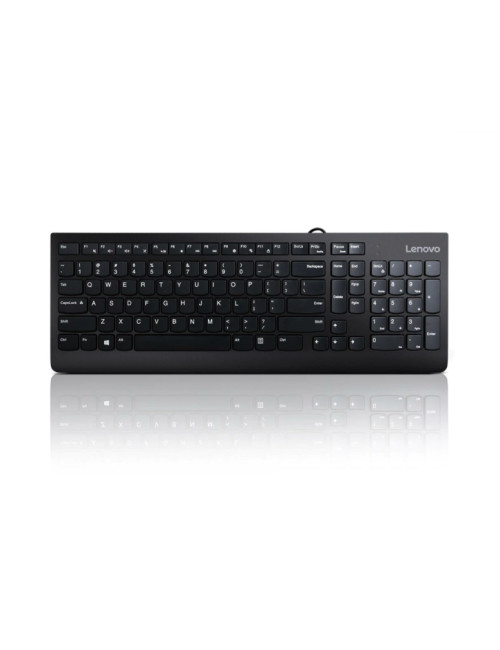 Lenovo USB Keyboard 300 Standard Wired Complete ergonomic design. Spill resistant keys with board drain. Concaved key caps fitte