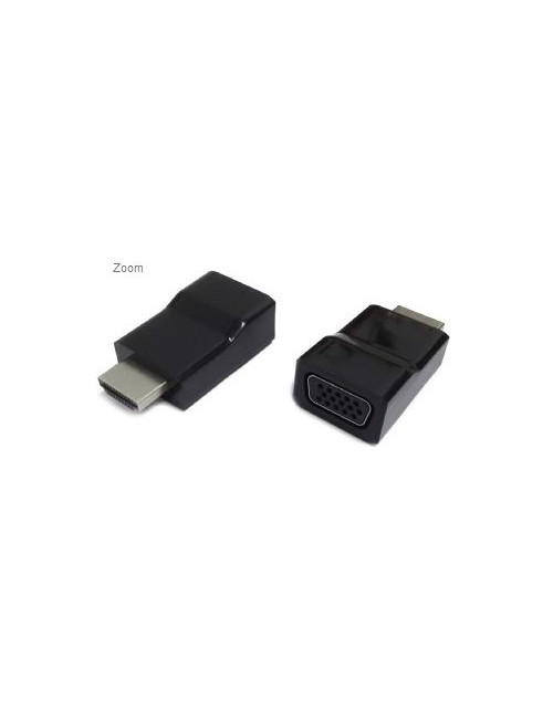 Gembird HDMI to VGA adapter, single port Black