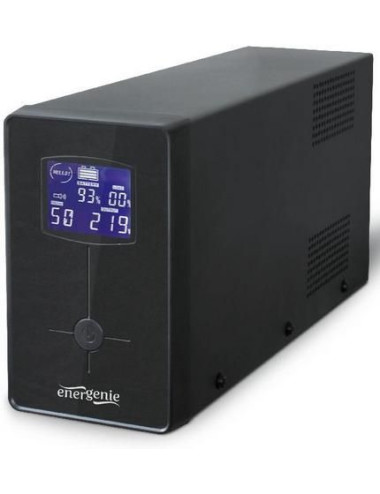 EnerGenie UPS with USB and LCD display, Black 850 VA 220 V