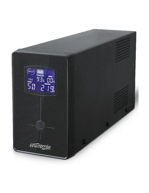 EnerGenie UPS with USB and LCD display, Black 850 VA 220 V