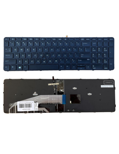 Klaviatūra HP: Probook 650 G2/G3, 655 G2/G3 su pašvietimu