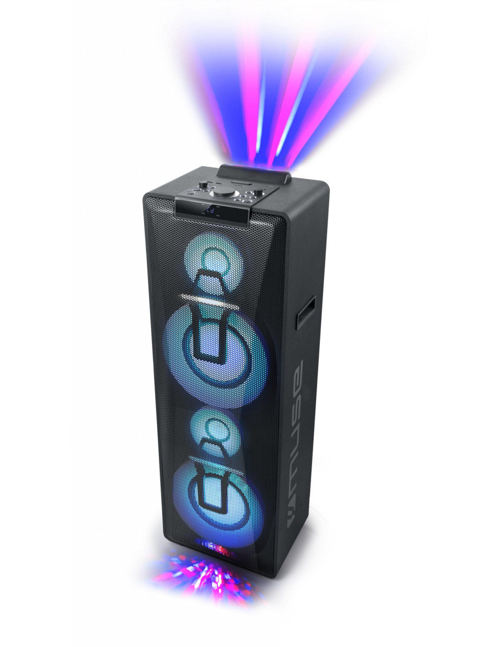 Muse Party Box Double Bluetooth CD Speaker M-1990 DJ 1000 W Wireless connection Black Bluetooth