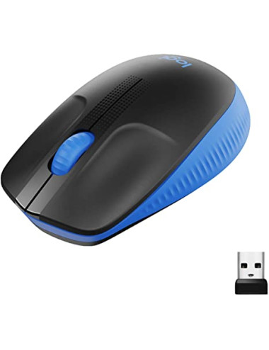 Logitech Full size Mouse M190 Wireless Blue USB