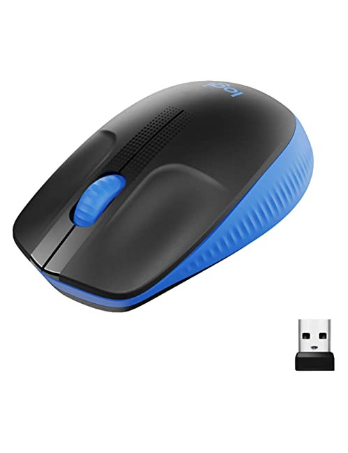 Logitech Full size Mouse M190 Wireless Blue USB