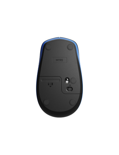 Logitech Full size Mouse M190 Wireless Blue USB