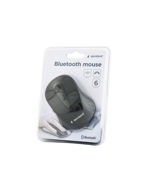 Gembird MUSWB2 6 button Optical Bluetooth mouse Black, Grey