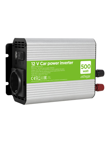 EnerGenie 12 V Car power inverter, 500 W EG-PWC500-01