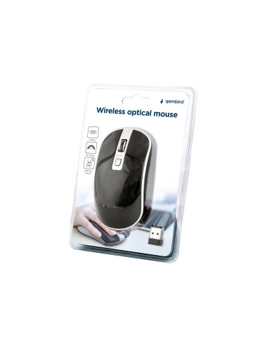 Gembird Wireless Optical mouse MUSW-4B-06-BS USB Optical mouse Black