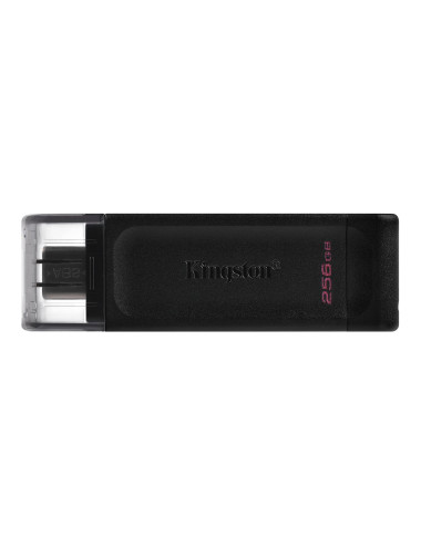 Kingston USB Flash Drive DataTraveler 70 256 GB USB 3.2 Gen 1 Type-C Black