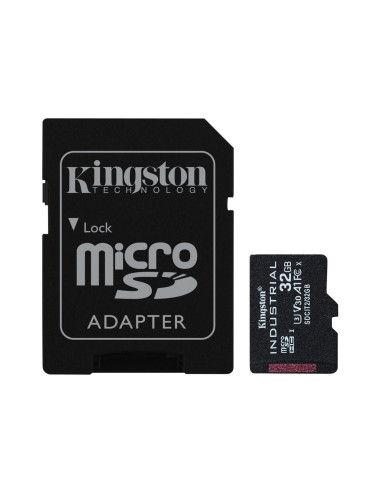Kingston UHS-I 32 GB microSDHC/SDXC Industrial Card Flash memory class Class 10, UHS-I, U3, V30, A1