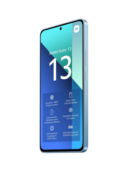 Xiaomi Redmi Note 13 Ice Blue 6.67 " AMOLED 1080 x 2400 pixels Qualcomm SM6225 Snapdragon 685 (6 nm) Internal RAM 6 GB 128 GB Du