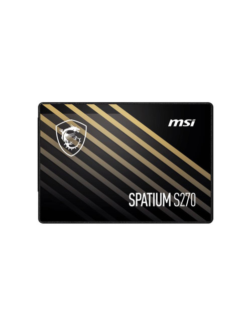 SSD|MSI|SPATIUM S270|240GB|SATA|3D NAND|Write speed 400 MBytes/sec|Read speed 500 MBytes/sec|2,5"|TBW 250 TB|MTBF 2000000 hours|