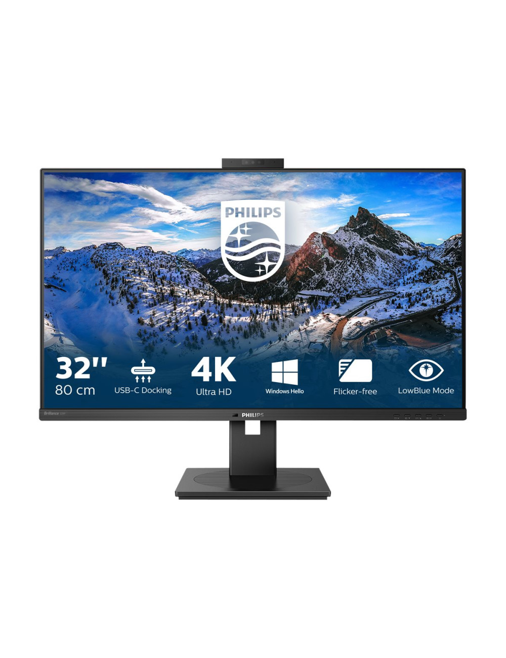 Philips Monitor 329P1H 31.5 " IPS 4K UHD 16:9 4 ms 350 cd/m Black 60 Hz HDMI ports quantity 2