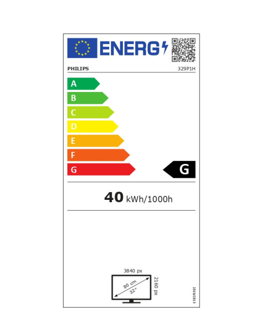 Philips Monitor 329P1H 31.5 " IPS 4K UHD 16:9 4 ms 350 cd/m Black 60 Hz HDMI ports quantity 2