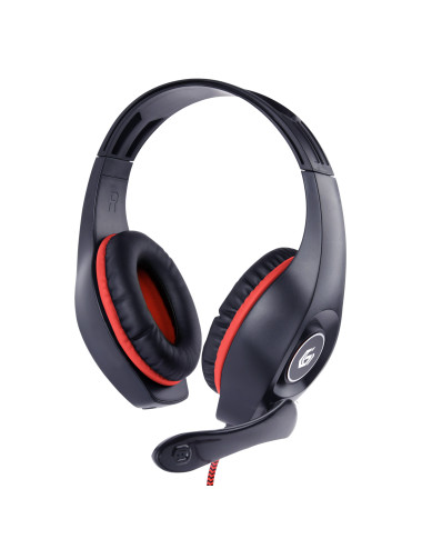Gembird Gaming headset with volume control GHS-05-R Built-in microphone Red/Black 3.5 mm 4-pin Wired Over-Ear