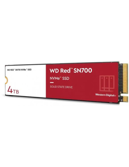 SSD|WESTERN DIGITAL|Red SN700|4TB|M.2|NVMe|Write speed 3100 MBytes/sec|Read speed 3400 MBytes/sec|TBW 5100 TB|WDS400T1R0C