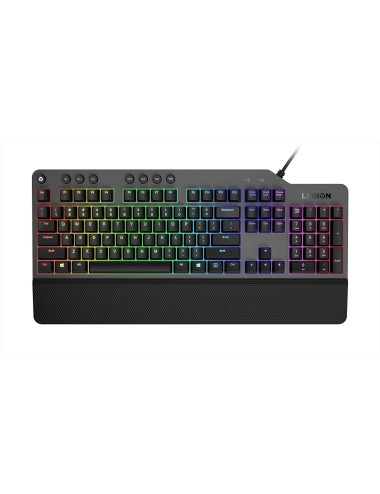 Lenovo Legion K500 RGB Mechanical Gaming Keyboard Wired US Iron grey top cover and black body